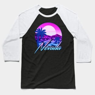 Vaporwave Nevada Baseball T-Shirt